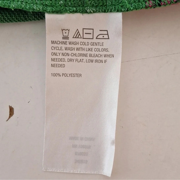 G by Giuliana Duster Topper Open Cardigan w/ pockets -Green Floral Medium PETITE - Picture 8 of 8